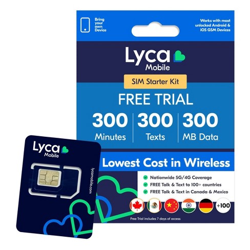 Lycamobile 7-day Sim Starter Kit : Target