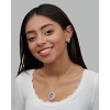 Disney Womens Frozen II Silver Plated Frozen Necklace with Anna and Elsa Shaker Pendant Jewelry, 16+2'' - 2 of 4