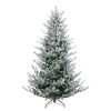 Northlight Real Touch™️ Flocked Little River Fir Artificial Christmas Tree - Unlit - 6.5' - image 2 of 4