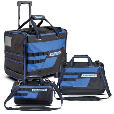 XtremepowerUS Rolling Tool Bag 18 With Wheels Portable Storage