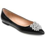 Journee Collection Womens Renzo Slip On Pointed Toe Ballet Flats