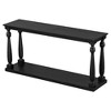 Vintage Wood Grain Console Table with Bottom Shelf and Four Vase Legs, Farmhouse Entryway Table with Storage, Suitable for Entryway, Hallway - 4 of 4