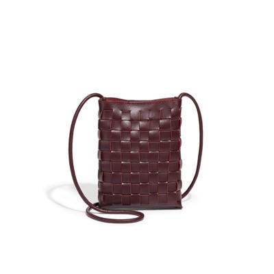FATMOON Woven Small Crossbody Bags Cell Phone Purse for Women Teen Girls Small Shoulder Phone Bag