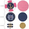 Big Dot of Happiness Last Sail Before the Veil - Nautical Bridal Shower Bachelorette Party Giant Circle Confetti - Party Décor - Large Confetti 27 Ct - 2 of 4