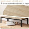 Garvee Modern Storage Cabinet with Fluted Glass Doors and Adjustable Shelves – Elegant MDF Sideboard for Dining Room, Living Room, - 4 of 4