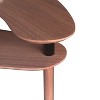 Sapphtopaz Modern Rotatable Coffee Table with Small Cocktail Table & Wheels Coffee Bar with Wood Legs Center Table for Living Room - 4 of 4