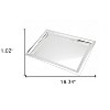 HomeRoots 16" Silver Stainless Steel Serving Tray - 3 of 4