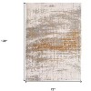 Gray and Gold Abstract Non Skid Area Rug - 3 of 4