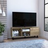 45.27" Manufactured Wood TV Stand for TVs up to 49" with Three Open Shelves and One Cabinet for Living Room and Bedroom - 4 of 4