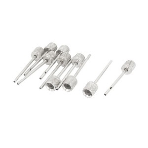 Unique Bargains Sports Football Basketball Air Pump Inflation Needle 10 Pcs - 1 of 4