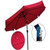 TiramisuBest 10 x 6.5ft Chocolate Rectangular Patio Umbrella: Crank & Push - Button Tilt for Garden, Pool, Market - 3 of 4