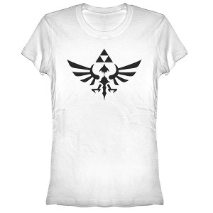 Juniors Womens Nintendo Legend of Zelda Triforce T-Shirt - 1 of 3