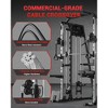 Smith Machine Home Gym, 2200LBS Power Cage with LAT Pulldown, Cable System, Landmine, Smith Bar, More Training Attachment, Multifunctional Squat Rack - 3 of 4