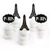 Big Dot of Happiness Stars over Paris - Dessert Cupcake Toppers - Parisian Themed Party Clear Treat Picks - Set of 24 - 2 of 4