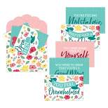 Big Dot of Happiness Colorful Floral Happy Mother's Day - Cards for Mom Gift Box Kit - Open When Letters - Set of 8