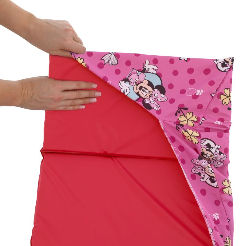 Disney Minnie Mouse Pink and Aqua Preschool Nap Pad Sheet, 2 of 5