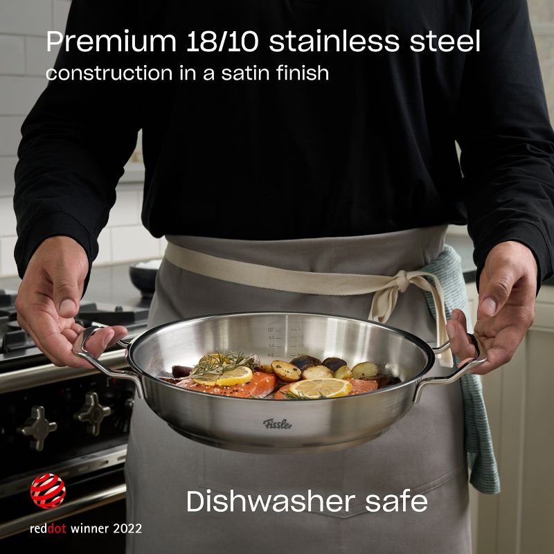 Fissler Original-Profi Collection Stainless Steel Serving Pan, with High Dome Lid, 4 of 9