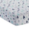 Lambs & Ivy Oceania 6-Piece Baby Crib Bedding Set - Blue Ocean, Nautical, Aquatic, Whale, Octopus Theme - 4 of 4