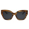 Tory Burch TY 7184U 192887 Womens Butterfly Sunglasses Honey Wood w/Olive Piping 54mm - 2 of 4