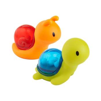 Munchkin Bath Rattle Squirts - Fun Sensory Bath Toys for Babies & Toddlers - 2pk