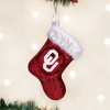 Old World Christmas Blown Glass Ornament for Christmas Tree, Oklahoma Sooners Stocking - 2 of 4