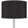 Possini Euro Design Meridian Modern 72" Tall Floor Lamp Brushed Nickel Metal Light Blaster LED Black Drum Shade for Living Room Bedroom - 3 of 4
