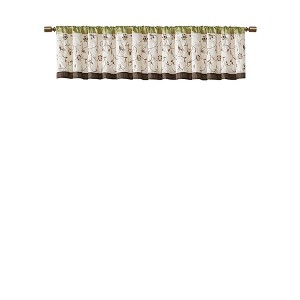 Gracie Mills Rogelio Floral Embroidered Window Valance - 1 of 4
