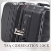 ORRD HIFINE 3-Piece ABS Spinner Luggage Set (20"+24"+28") w/TSA Lock - Matching Black Carry-On & Checked - 2 of 4