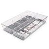 Lexi Home 4 Compartment Multi Purpose Acrylic Drawer Organizer - 2 of 4