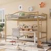 Loft Bed Twin Size with Ladder & Safety Guardrail, Noise Free Heavy Duty Metal Twin Loft Bed, 400 Lbs Weight Capacity, Space Saving - 3 of 4