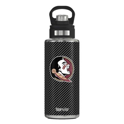 NCAA Florida State Seminoles 32oz Carbon Fiber Stainless Steel Water Bottle