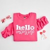 Simply Sage Market Women's Graphic Sweatshirt Hello Valentine Bold Script - 3 of 3