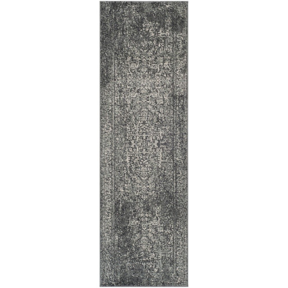  Hestia Burst Loomed Area Rug Gray/Ivory