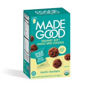 MadeGood Organic Gluten-Free Double Chocolate Cookies Soft Baked - 10.2oz/12ct - 1 of 4