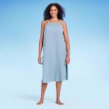 Women's Tie Back Cover Up Midi Dress - Kona Sol™ Blue