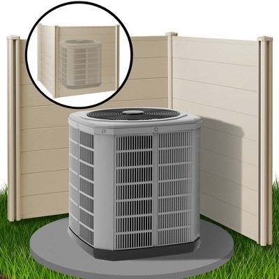 Casafield 48" x 48" Tan Vinyl Privacy Screen Fence Panel