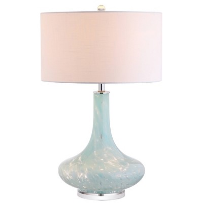 29" Glass/Acrylic Montreal Table Lamp (Includes LED Light Bulb) Ice Blue- Jonathan Y