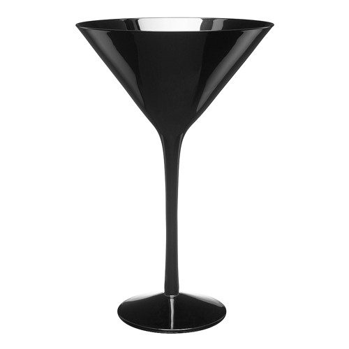 Artland 7oz 4pk Martini Glasses Black