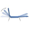 vidaXL Folding Sun Loungers 2 pcs Steel and Fabric Blue - 2 of 4