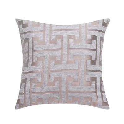 PiccoCasa Throw Decors Embroidery Geometric Pattern Square Pillow Case
