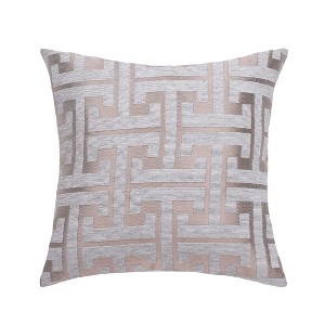 PiccoCasa Throw Decors Embroidery Geometric Pattern Square Pillow Case - 1 of 4