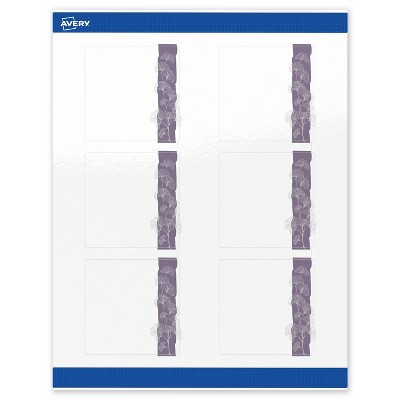 Avery Square Labels, Floral Design, 3" x 3", 60ct