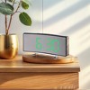 REGALWOVEN Digital Corded Electric Temperature LED Mirror Alarm Clock 6.7 x 2.8 x 1.2 Inches - 2 of 4