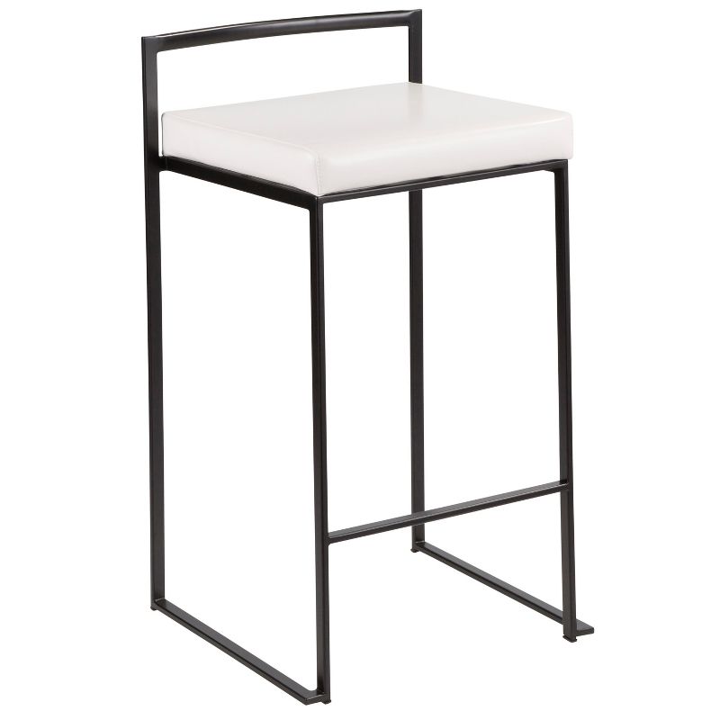 Set of 2 26" Fuji Contemporary Counter Height Barstools - LumiSource, 4 of 15