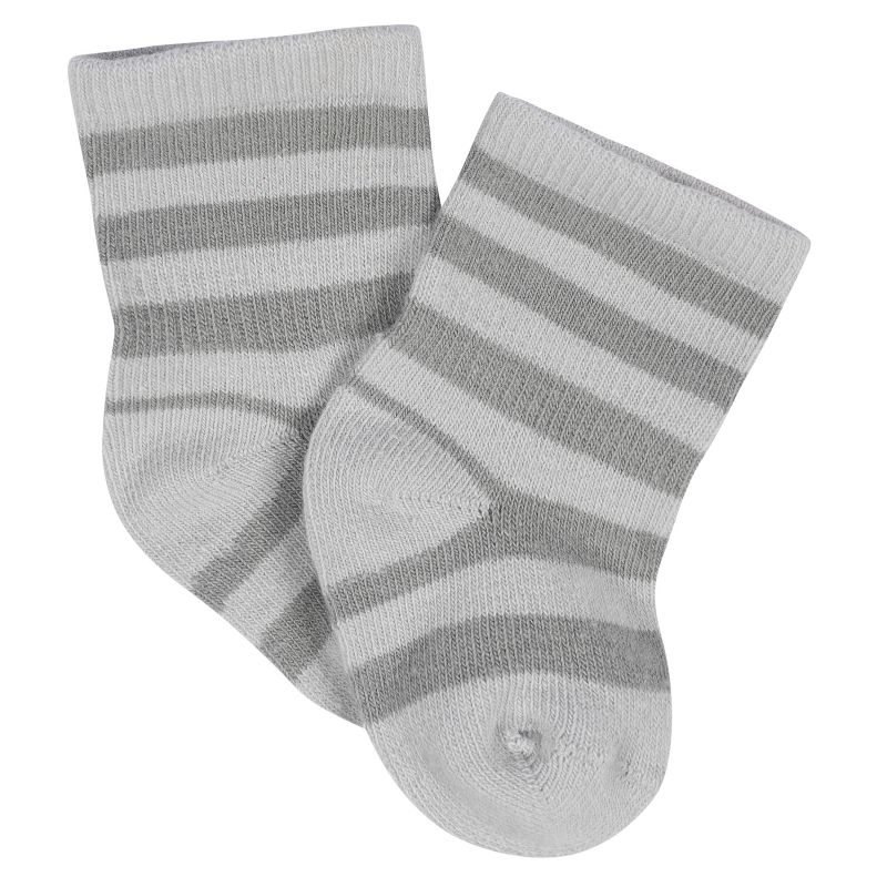 Gerber Baby Boys' 8-Pack Jersey Wiggle Proof® Socks Transportation Zone, 5 of 10