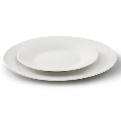 White Porcelain 12-Piece Round Dinnerware Set