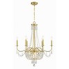 Crystorama Lighting Haywood 9 - Light Chandelier in  Aged Brass - 4 of 4