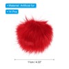Unique Bargains Fluffy Soft Elastic Faux Fur Pom Poms for Hats DIY Scarves Gloves 14 Pcs - 2 of 4