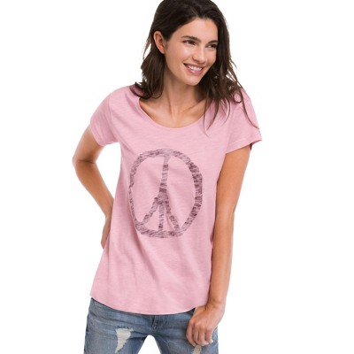 ellos Plus Size Graphic Scoop Neck Tee