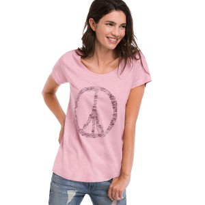 ellos Women's Plus Size Graphic Scoop Neck Tee - 1 of 4